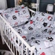 Комплект постельного белья Mirson Полуторный 143x210 см Kids Time 17-0672 Silver Owlets Бязь (2200010183948) - изображение 2