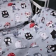 Комплект постельного белья Mirson Полуторный 143x210 см Kids Time 17-0672 Silver Owlets Бязь (2200010183948) - изображение 4