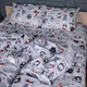 Комплект постельного белья MirSon Полуторный 143х210 см 17-0672 Silver Owlets Бязь (2200010182828) - изображение 1