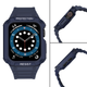 Ремінець із чохлом Hurtel Protect Strap Band для Apple Watch 42/44/45 мм Blue (9145576231777) - зображення 4