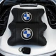 Авто подушки 2 шт — набор BMW из натуральной кожи, на подголовник в машину, Автомобильная подушка БМВ - изображение 6