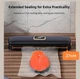 Вакууматор побутовий для продуктів Vacuum Sealer AL 8003 домашній кухонний вакуумний пакувальник для м'яса, упаковки їжі + 10 вакуумних пакетів - зображення 8
