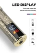 Аккумуляторный триммер для бороды, усов и окантовки VGR V-073 с LED-дисплеем и 4 насадками Золотой - изображение 6