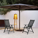 Zestaw krzeseł ogrodowych ModernHome by Multistore WR1652-2 Czarny - obraz 8