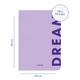 Блокнот ORNER Dream А5 144 аркуші у клітинку Фіолетовий - зображення 3