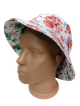 Панама летняя двухсторонняя из натуральной ткани Розы Красный/Зеленый Snapback L (57-58) - изображение 1