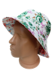 Панама летняя двухсторонняя из натуральной ткани Зеленый/Красный Snapback L (57-58) - изображение 1