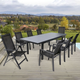 Набір садових стільців ModernHome by Multistore WR1652-4 Чорні - зображення 8