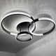 Люстра светодиодная потолочная LUMINARIA AKRILIKA ROUND 100W 4R BLACK/CLEAR 220V IP20 с пультом ДУ для кухни, спальни, гостиной - изображение 3