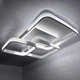 Люстра светодиодная потолочная LUMINARIA AKRILIKA SQUARE 130W 4S WHITE/CLEAR 220V IP20 с пультом ДУ для кухни, спальни, гостиной - изображение 8