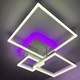 Люстра светодиодная потолочная LUMINARIA GENNY SQUARE RGB 105W 4S 645x618 WHITE 220V IP20 (6951712300206) - изображение 8