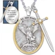 Подвеска Щит и меч Архангела Михаила/Angel Shield St. Michael Серебро/Золото 35*25 мм Fashion Jewelry - изображение 2