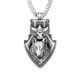 Кулон на цепи в скандинавском стиле Голова Волк Фенрир 22*42 мм Fashion Jewelry - изображение 2