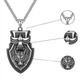 Кулон на цепи в скандинавском стиле Голова Волк Фенрир 22*42 мм Fashion Jewelry - изображение 5