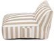 Leżanka Homla Maris w biało-beżowe paski 72 x 102 x 65 cm (5906496744242) - obraz 2