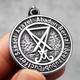 Подвеска магический знак сатаны «Сигил Бафомета» 47*35 мм [N1122-Silver] LIKGREAT - изображение 4