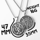 Подвеска магический знак сатаны «Сигил Бафомета» 47*35 мм [N1122-Silver] LIKGREAT - изображение 6