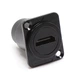 Роз'єм HDMI на корпус - B1009Z-BLK / D-тип / IP62 / прямий / чорний - зображення 1