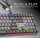 Клавіатура ігрова механічна GamePro GPMK-145R USB Outemu Red Swich Low Profile Dark Gray - зображення 10