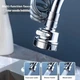 Аэратор для смесителя с гибким шлангом, 3 режима, экономия воды до 50%, Chrome, универсальная насадка на кран - изображение 3