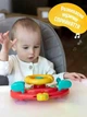 Дитяча іграшка Автотренажер на коляску, кермо "Маленький водій" "WToys" озвучено українською, в коробці 22×8×19 см, червоний (91739) - зображення 6