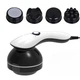 Ручной вибромассажер Body Massager PL-664B для всего тела с 4 насадками, против усталости и болей в мышцах - изображение 1