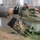 Перчатки демисезонные непромокаемые c открывающимися пальцами L Камуфляж - изображение 1