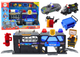 Zestaw rozszerzalnych torów LEAN Toys garażowych w walizce światła i dźwięki policyjne 18709 (5905991019084) - obraz 2