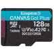 Карта памяти MicroSDXC 128GB UHS-I/U3 Class 10 Kingston Canvas Go! Plus R170/W90MB/s (SDCG3/128GBSP) - изображение 1
