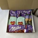 Подарочный бокс для девушки с носками, сладостями и кофе Milka - подарок на день рождения - изображение 2