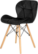 Zestaw krzeseł do kuchni i salonu ModernHome by Multistore KJC208 4 szt Black (5905817000692) - obraz 4