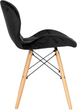 Zestaw krzeseł do kuchni i salonu ModernHome by Multistore KJC208 4 szt Black (5905817000692) - obraz 6