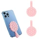 Держатель-присоска для телефона Double Side Silicone with a Strap Pink - изображение 4