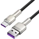 Дата кабель Baseus Cafule Metal USB to Type-C 66W (1m) (CAKF00010) Black - изображение 2
