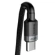 Дата кабель Baseus Cafule Type-C to Type-C PD2.0 100W (2m) (CATKLF-AL) Gray / Black - изображение 2