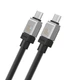 Дата кабель Baseus CoolPlay Series Type-C to Type-C 100W (1m) (CAKW00020) Black - зображення 3