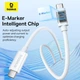 Дата кабель Baseus Superior Series 2 USB4 Full-Function Type-C to Type-C 240W (1m) (P10365200211) Moon White - зображення 3