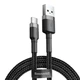 Дата кабель Baseus Cafule Type-C Cable 2A (2m) (CATKLF-C) Чорний / Сірий - зображення 1
