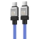 Дата кабель Baseus CoolPlay Series Type-C to Type-C 100W (1m) (CAKW00020) Blue - зображення 3