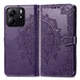 Кожаный чехол-книжка Art Case с визитницей для Xiaomi Redmi Note 14 5G Фиолетовый Без бренда - изображение 4