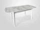 Стол обеденный раскладной Fusion furniture Честер белый/урбан лайт (10000176) - изображение 2