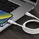 Дата кабель Proove Soft Silicone Type-C to Lightning 27W (1m) White - изображение 4