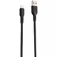 Дата кабель Proove Rebirth USB to Lightning 2.4A (1m) Black - зображення 1