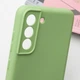 Чехол TPU GETMAN Liquid Silk Full Camera для Samsung Galaxy S21 Зеленый / Pistachio - изображение 4