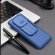 Карбоновая накладка Nillkin CamShield Pro для Xiaomi Redmi Note 14 Pro+ 5G Blue - изображение 6