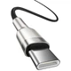 Дата кабель Baseus Cafule Metal Type-C to Type-C 100W (1m) (CATJK-C) Черный - изображение 3