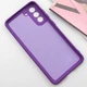 Чехол TPU GETMAN Liquid Silk Full Camera для Samsung Galaxy S21 Фиолетовый / Purple - изображение 3