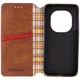 Шкіряний чохол-книжка GETMAN Cubic (PU) для Xiaomi Redmi Note 14 Pro 4G Коричневий - зображення 4
