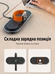 Qi2 сертифицированная беспроводная зарядная док станция для apple айфона часов наушников телефона 3 в 1 magsafe складная магнитная зарядка на айфон iphone airpods эпл вотч QINETIQ Aluminium CX05 23W + адаптер в подарок - изображение 6