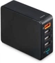 Мережевий зарядний пристрій Hama 4xUSB-A USB-С QC PD 51 Вт Black (00201630) - зображення 3
